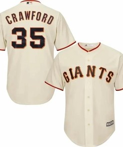 Brandon Crawford San Francisco Giants Cool Base Player Jersey - Tan