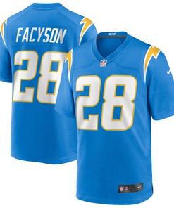Brandon Facyson Los Angeles Chargers Game Jersey - Powder Blue Nfl