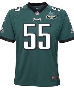 Brandon Graham 55 Philadelphia Eagles Super Bowl LVII Champions 2 Stars 2 Stars Youth Game Jersey - Black