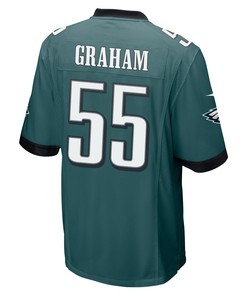 Brandon Graham 55 Philadelphia Eagles Super Bowl LVII Champions 2 Stars Men Game Jersey - Midnight Green