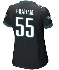 Brandon Graham 55 Philadelphia Eagles Super Bowl LVII Champions 2 Stars Women Game Jersey - Black