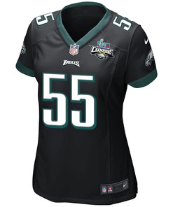 Brandon Graham 55 Philadelphia Eagles Super Bowl LVII Champions 2 Stars Women Game Jersey - Black