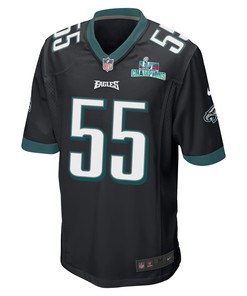 Brandon Graham 55 Philadelphia Eagles Super Bowl LVII Champions Men Game Jersey - Black