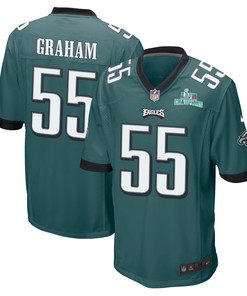 Brandon Graham 55 Philadelphia Eagles Super Bowl LVII Champions Men Game Jersey - Midnight Green