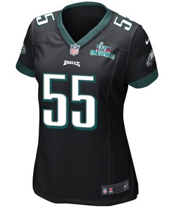 Brandon Graham 55 Philadelphia Eagles Super Bowl LVII Champions Women Game Jersey - Black