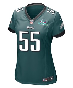Brandon Graham 55 Philadelphia Eagles Super Bowl LVII Champions Women Game Jersey - Midnight Green