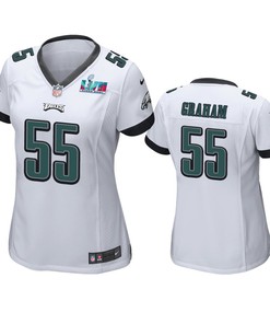 Brandon Graham 55 Philadelphia Eagles Super Bowl LVII White Game Jersey - Women
