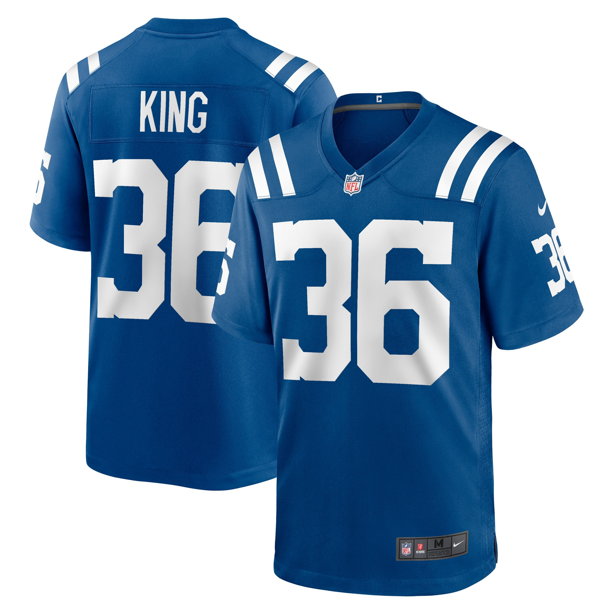 Brandon King Indianapolis Colts Player Game Jersey - Royal Nfl