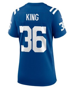 Brandon King Indianapolis Colts Women's Player Game Jersey - Royal