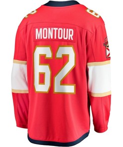Brandon Montour 62 Florida Panthers 2023 Stanley Cup Final Home Breakaway Player Jersey - Red