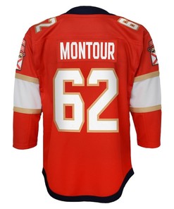 Brandon Montour 62 Florida Panthers Youth 2023 Stanley Cup Final Home Jersey - Red