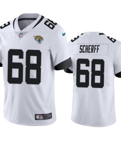 Brandon Scherff 68 Jacksonville Jaguars White Vapor Limited Jersey