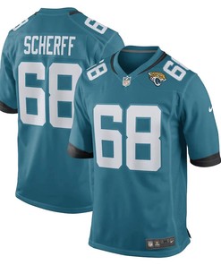 Brandon Scherff Jacksonville Jaguars Game Player Jersey - Teal