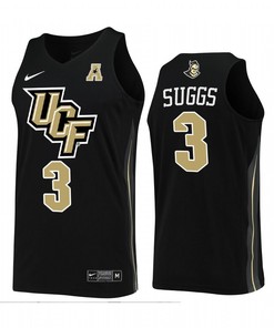 Brandon Suggs 3 UCF Knights Uniform Jersey College Basketball Black