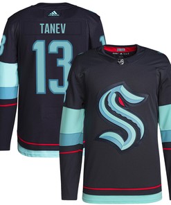 Brandon Tanev Seattle Kraken Adidas Home Authentic Primegreen Player Jersey - Navy Nhl