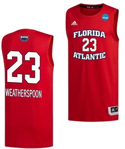 Brandon Weatherspoon 23 FAU Owls 2023 March Madness Basketball Men Jersey- Red