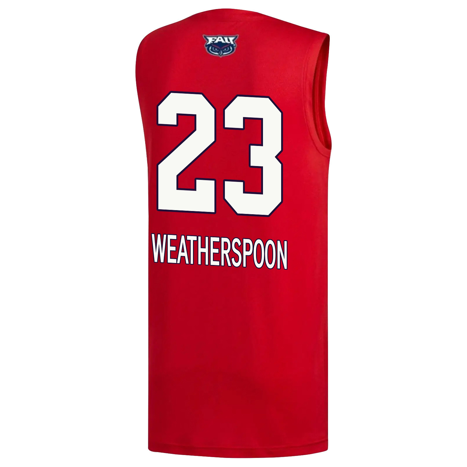 Brandon Weatherspoon 23 FAU Owls 2023 March Madness Basketball Men Jersey- Red