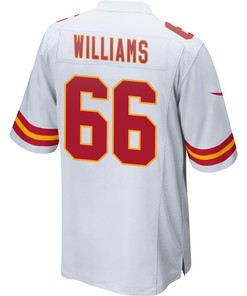 Brandon Williams 66 Kansas City Chiefs Super Bowl LVII Champions 3 Stars Men Game Jersey - White