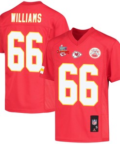 Brandon Williams 66 Kansas City Chiefs Super Bowl LVII Champions 3 Stars Youth Game Jersey - Red
