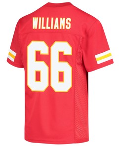 Brandon Williams 66 Kansas City Chiefs Super Bowl LVII Champions 3 Stars Youth Game Jersey - Red