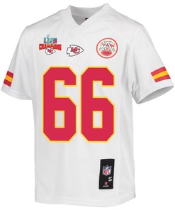 Brandon Williams 66 Kansas City Chiefs Super Bowl LVII Champions 3 Stars Youth Game Jersey - White