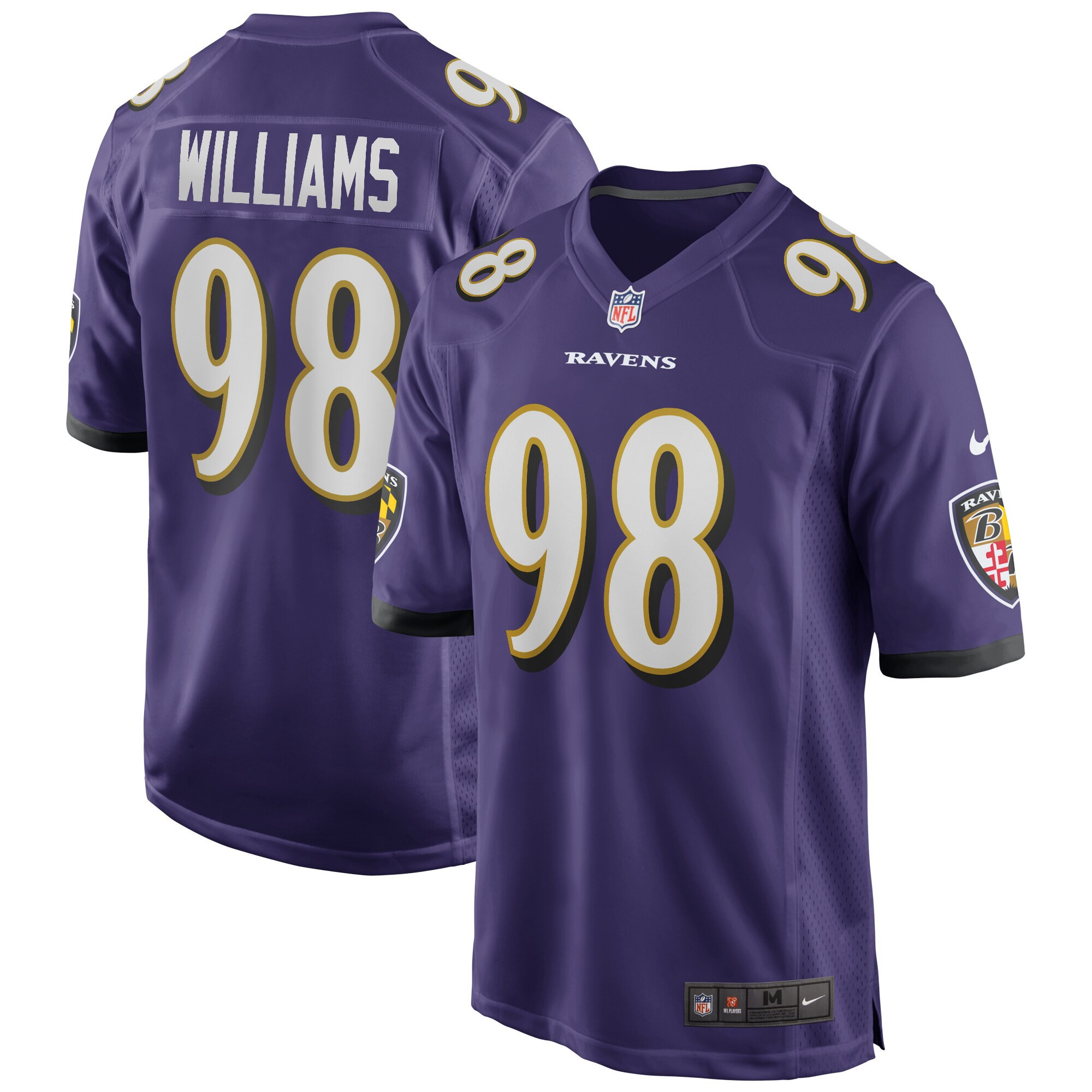 Brandon Williams Baltimore Ravens Team Game Jersey - Purple Nfl