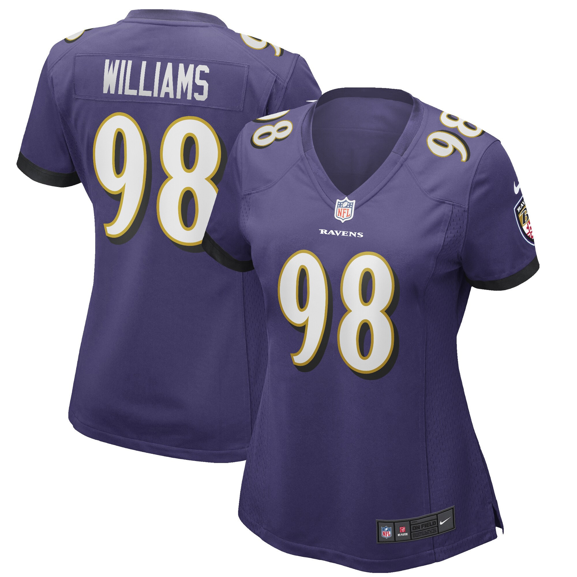 Brandon Williams Baltimore Ravens Womens Game Jersey - Purple Nfl