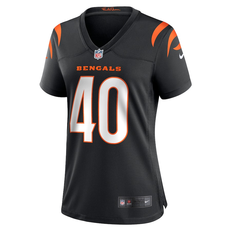 Brandon Wilson 40 Cincinnati Bengals Women's Game Jersey - Black