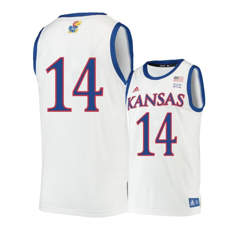 Brannen Greene 14 Kansas Jayhawks Basketball Men Jersey - Beige