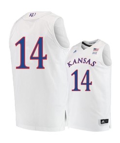 Brannen Greene 14 Kansas Jayhawks Basketball Men Jersey - White