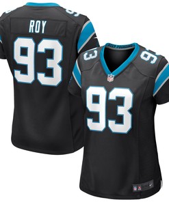 Bravvion Roy Carolina Panthers Womens Game Jersey - Black Nfl