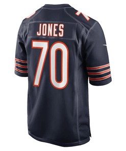 Braxton Jones Chicago Bears Game Player Jersey - Navy