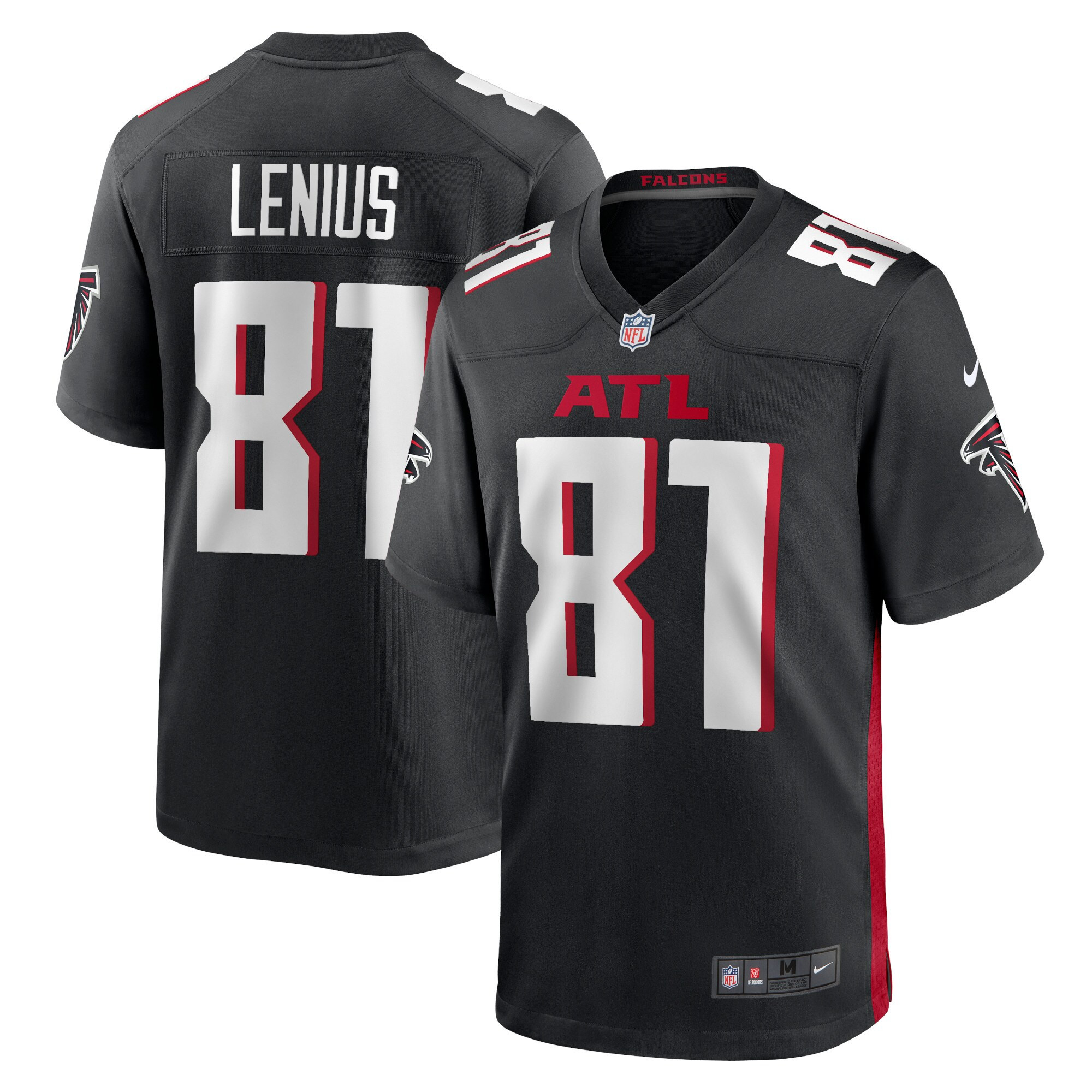 Brayden Lenius Atlanta Falcons Game Jersey - Black Nfl