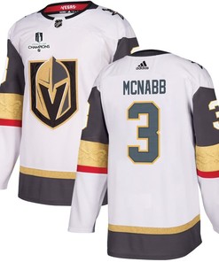 Brayden McNabb 3 Vegas Golden Knights Stanley Cup 2023 Champions Patch Away Breakaway Men Jersey - White