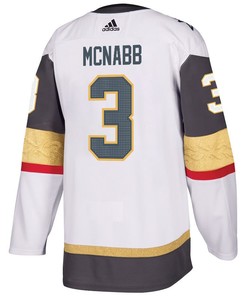 Brayden McNabb 3 Vegas Golden Knights Stanley Cup 2023 Champions Patch Away Breakaway Men Jersey - White