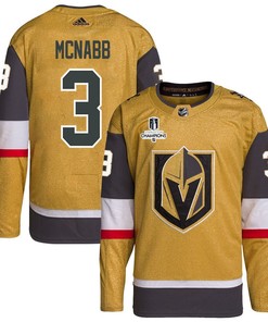 Brayden McNabb 3 Vegas Golden Knights Stanley Cup 2023 Champions Patch Home Breakaway Men Jersey - Gold
