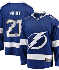 Brayden Point Tampa Bay Lightning Fanatics Branded Home Premier Breakaway Player Jersey - Blue Nhl