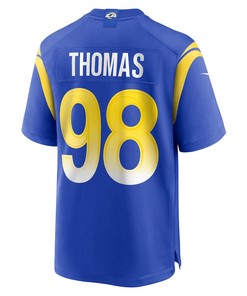 Brayden Thomas Los Angeles Rams Game Player Jersey - Royal