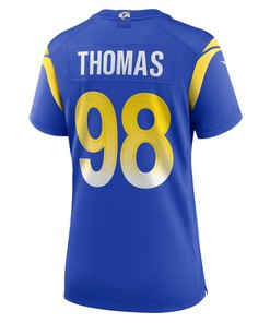 Brayden Thomas Los Angeles Rams Women's Game Player Jersey - Royal