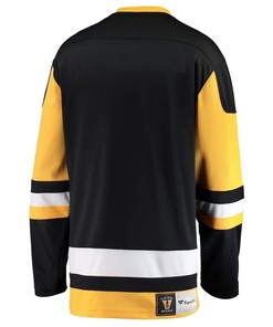 Brayden Yager #29 Pittsburgh Penguins 2023 NHL Draft Home Men Jersey - Black/Yellow