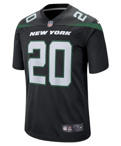 Breece Hall 20 New York Jets Alternate Game Player Jersey - Stealth Black