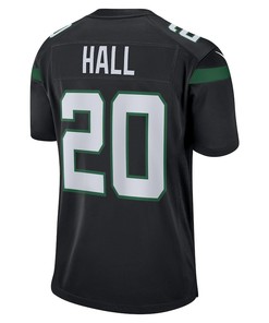 Breece Hall 20 New York Jets Alternate Game Player Jersey - Stealth Black