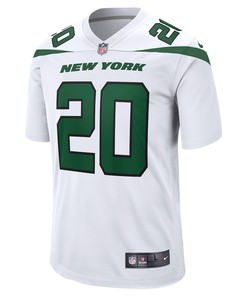 Breece Hall 20 New York Jets Away Game Player Jersey - White