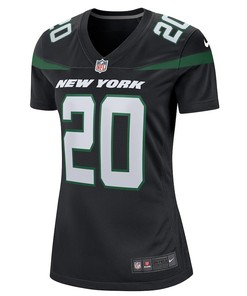 Breece Hall 20 New York Jets Women's Alternate Game Player Jersey - Stealth Black