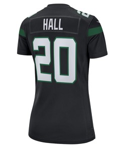 Breece Hall 20 New York Jets Women's Alternate Game Player Jersey - Stealth Black