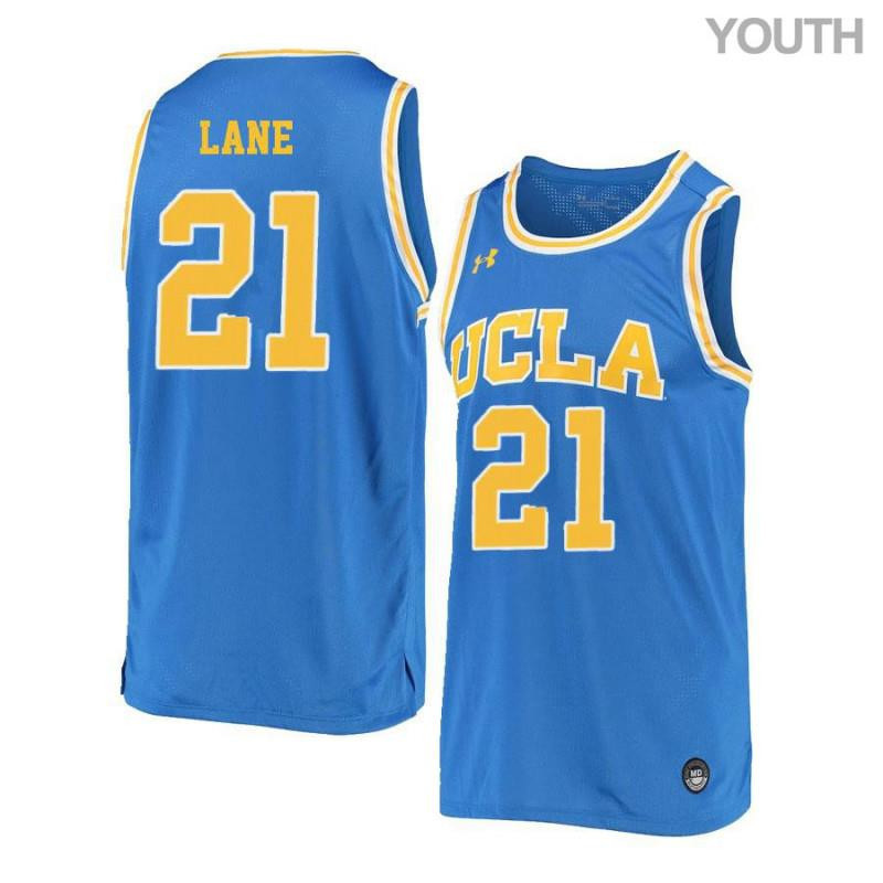 Brendan Lane 21 UCLA Bruins Retro Elite Basketball Youth Jersey - Blue