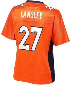 Brendan Langley Denver Broncos Nfl Pro Line Womens Team Color Player Jersey - Orange