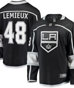 Brendan Lemieux Los Angeles Kings Fanatics Branded 2017/18 Home Breakaway Replica Jersey - Black Nhl