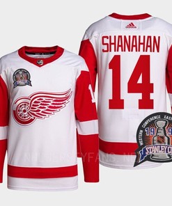 Brendan Shanahan 14 1997 Stanley Cup Detroit Red Wings Red Jersey 25th Anniversary