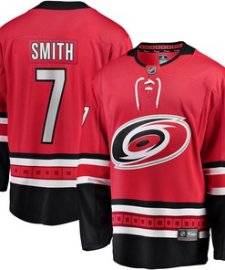 Brendan Smith Carolina Hurricanes Fanatics Branded Home Breakaway Player Jersey - Red Nhl